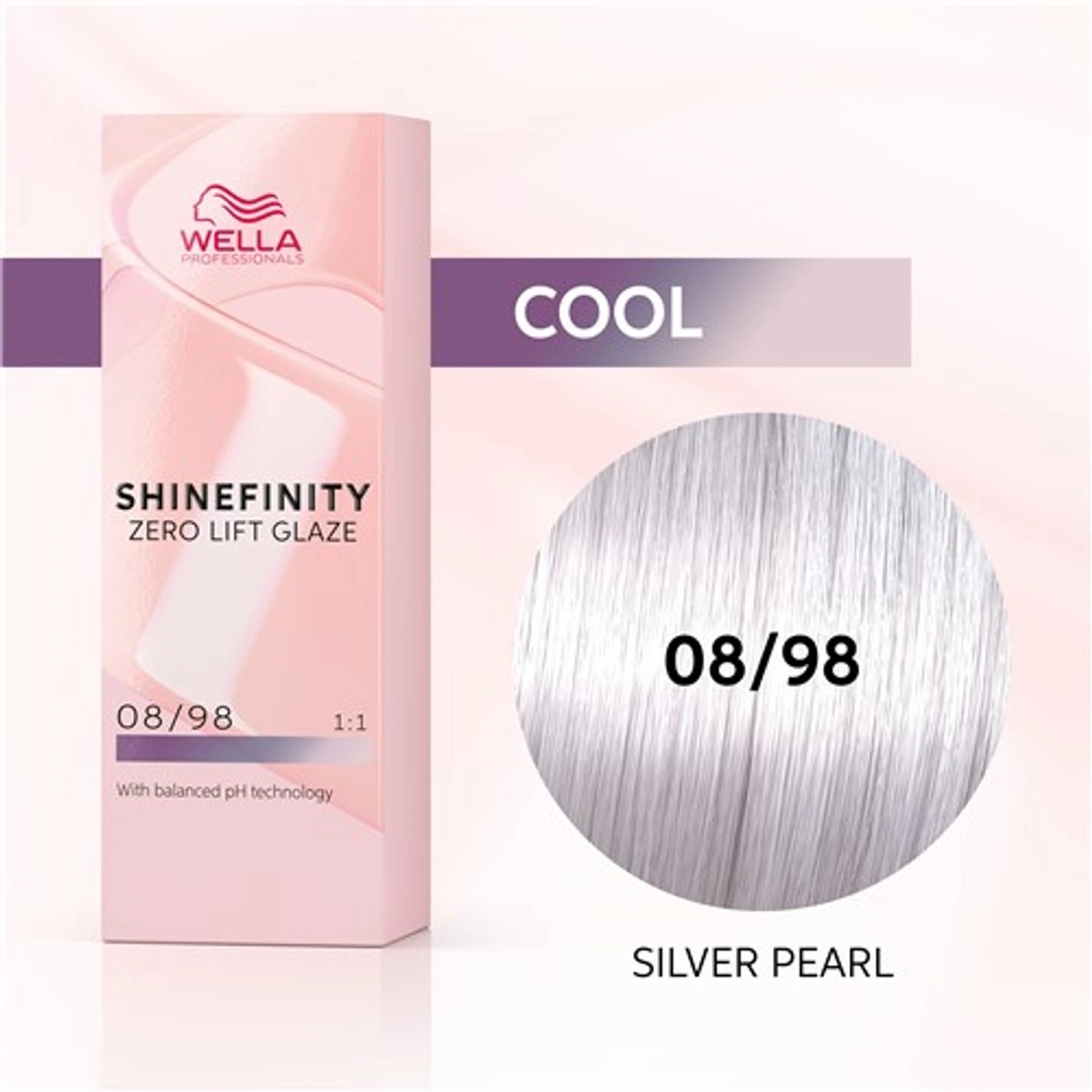 Wella Professional Shinefinity Zero Lift Glaze - 08/98 60ml - Light Blonde Cendre Pearl főképe